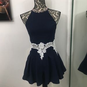 Navy blue beautiful Jumpsuit/ romper